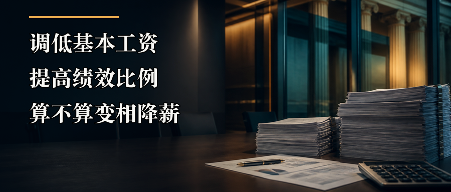 调低基本工资提高绩效比例算不算变相降薪封面